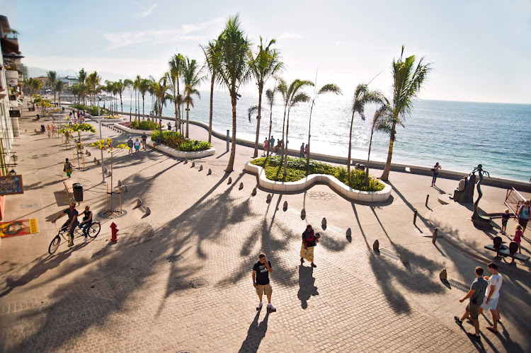 The Malecon of Puerto Vallarta.