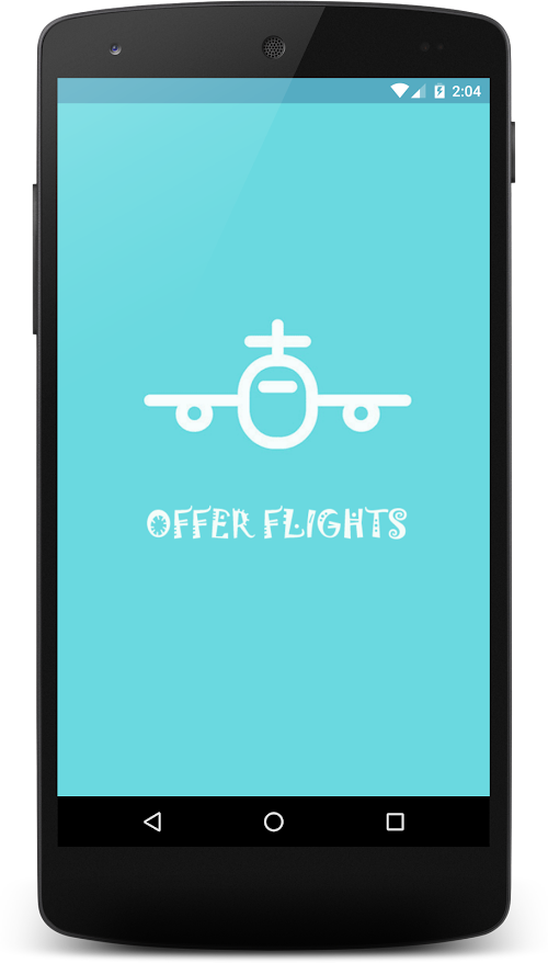 Android application Offer Flights screenshort