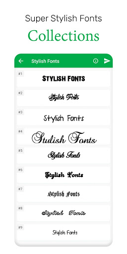 Screenshot Stylish Fonts Keyboard