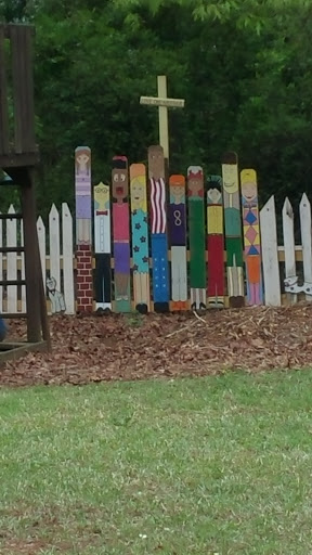 Kid Mural And Cross