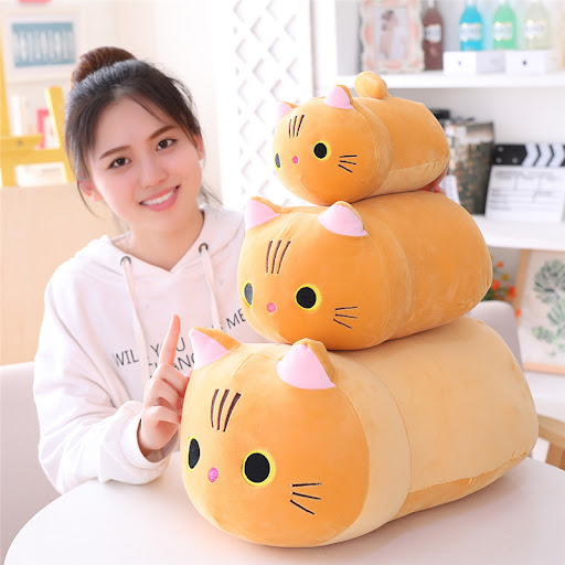 Title 6, Cute Fat Cat Plush Doll Soft Cuddly Cat Rag Dol...