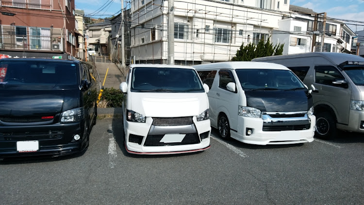 ハイエースバンの黒バンパー愛好会・三崎港まぐろ・まぐろオフ・東京湾フェリーに関するカスタム事例の投稿画像3枚目