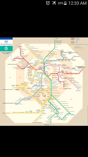 Paris RER Rail Map