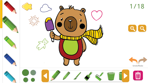 Screenshot Kids paint coloring game