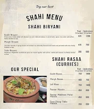 Shahi Kebab menu 3