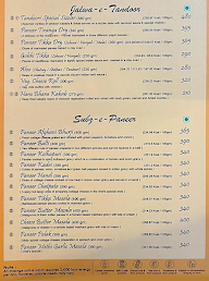 Saffron menu 1