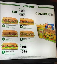 Subway menu 6