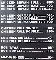 Lucknowi Zaika menu 1