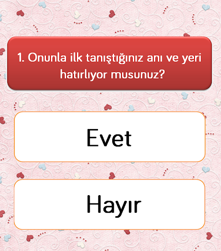 Aşk Testi - Sevgi Testi