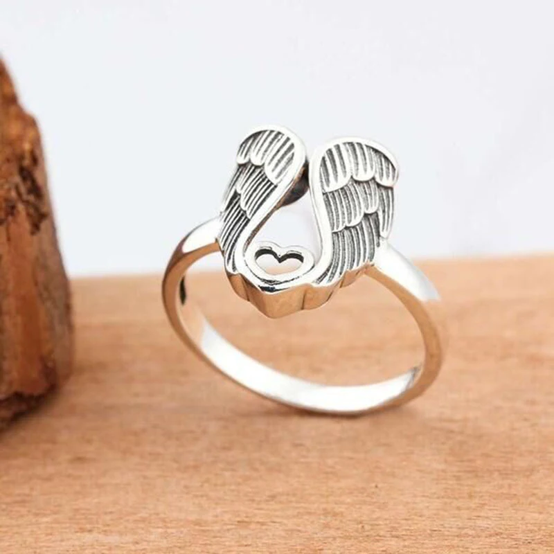 Vintage Engelen Vleugels Ring Dames