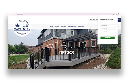 CA Carpentry Quick Quote Promo Image