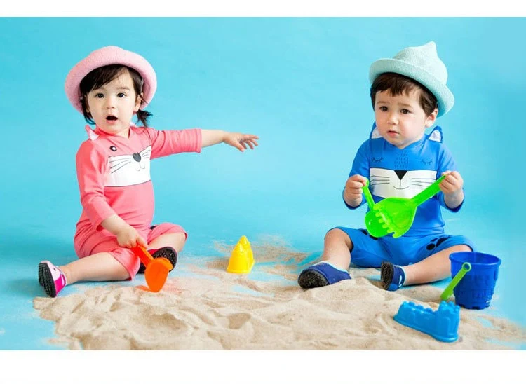 Title 3, Baby jongens badpak uit één stuk Zonnebeschermi...