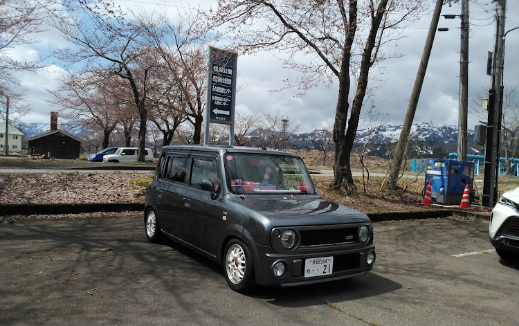 アルトラパンのさくらぱん・サクラと愛車・さくらとコラボ・銭渕公園に関するカスタム事例の投稿画像1枚目