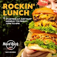 Hard Rock Cafe menu 1