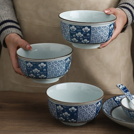 Title 6, Large Capacity Restaurant Porcelain Rice Bowl w...
