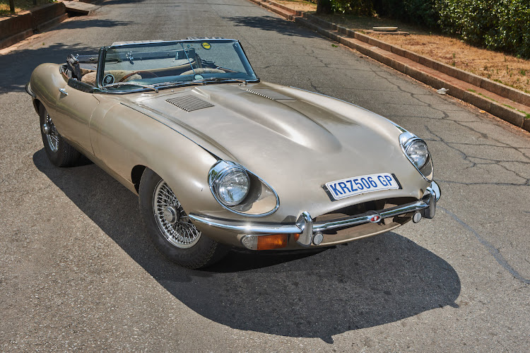 This Jaguar E-Type is completely original.