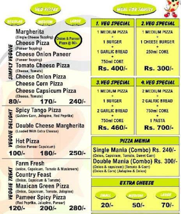 Italian Oven Pizza menu 