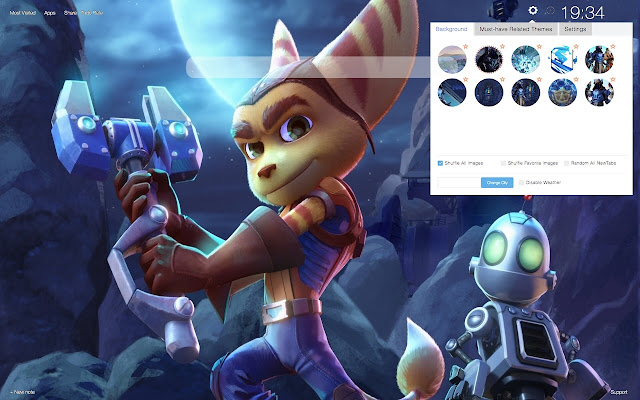 Ratchet & Clank HD Wallpapers New Tab