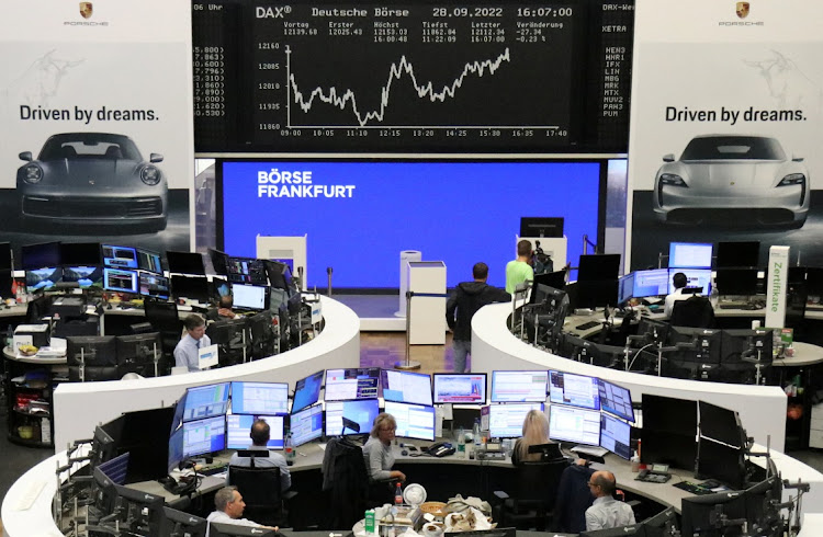 Germany's DAX in Frankfurt a day before Porsche's listing, September 28 2022. Picture: REUTERS