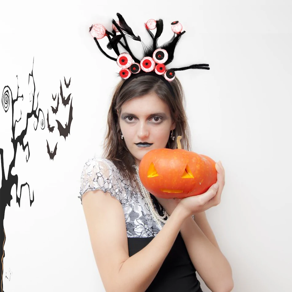 Kreativna Halloween Traka za Glavu sa Očima za Decu Zabavan Modni Dodatak Savršen za Kostime i Proslave Noći Veštica Udobna za Nošenje