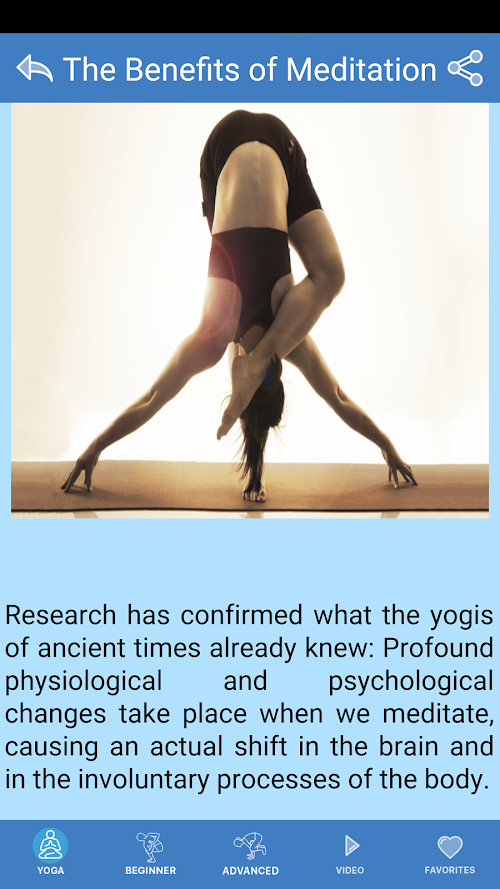 Android application Daily Yoga - Practice for free screenshort