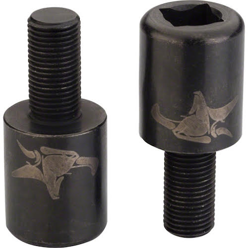 Animal Silva Nub Nuts Pegless Axle Nuts 10mm, M10x125 Black