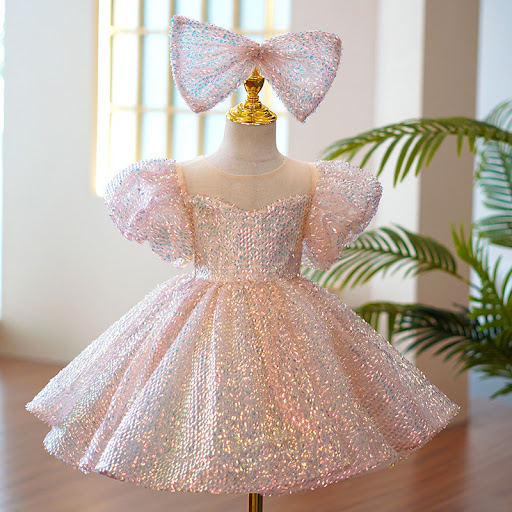Title 2, Girls Piano Performance Sequin Princess Dress. ...