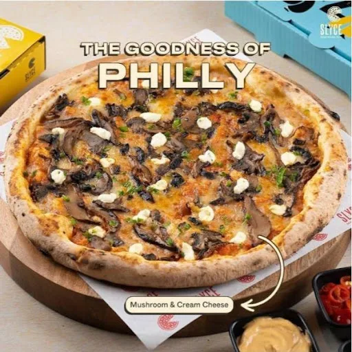 Mushroom and  Cream Cheese Pizza