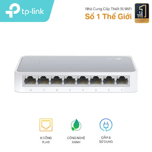 Switch TP-Link TL-SF1008D 8-Port 10/100Mbps Desktop Switch