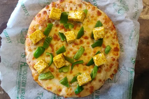 Paneer Capscium Double Topping Pizza