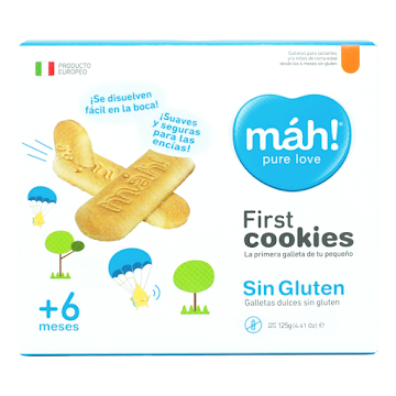 Galletas Infantiles Máh Sin Gluten +6 Meses x 125 gr  