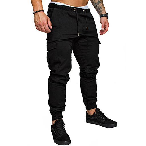 Title 2, Mens Woven Fabric Casual Pants Corset Pants