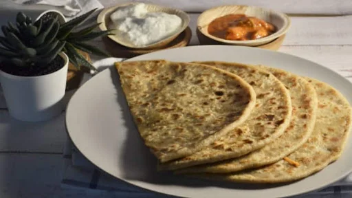 Aloo Paratha + Curd + Pickle