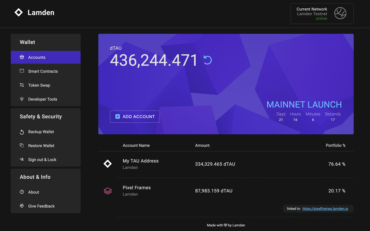 Lamden Vault - Browser Extension Preview image 4