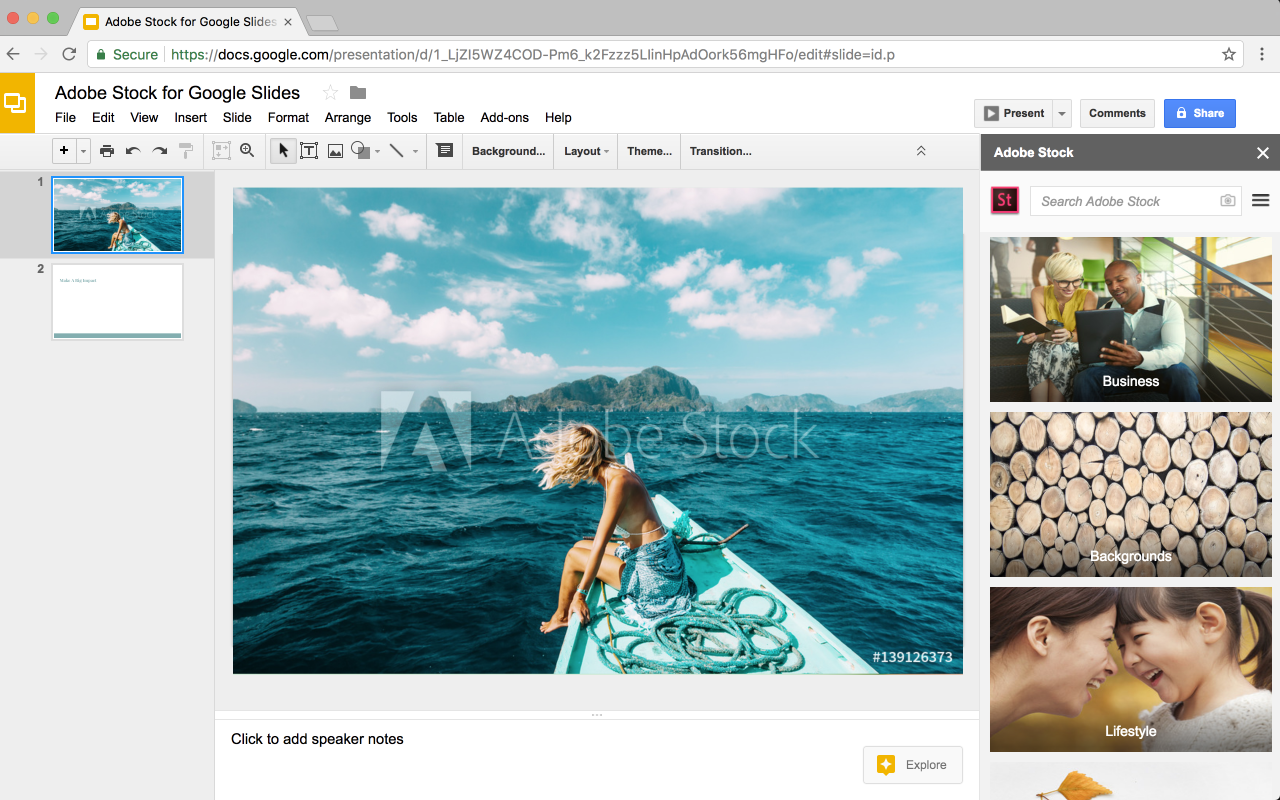 Adobe Stock for Google Workspace