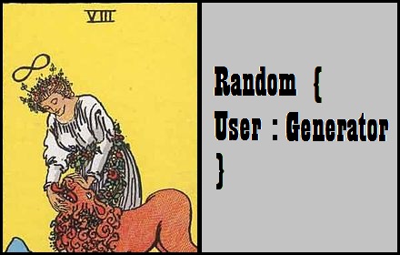 Random User Generator chrome extension