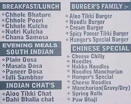 Hunger's Street menu 3