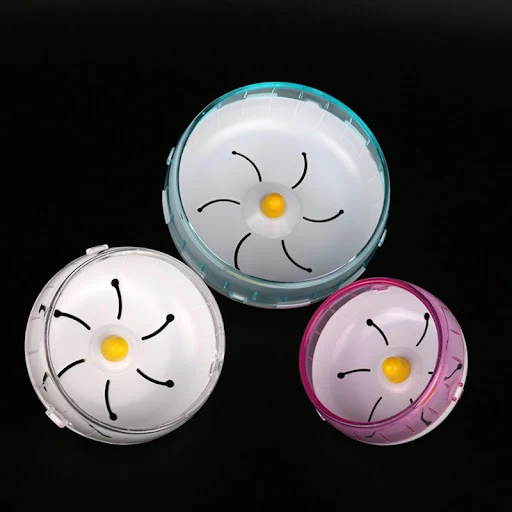 12/14/17.5cm Silent Hamster Running Wheel Small Animal Silent Fitness Wheel Indoor Rotating Pet Toys Gerbil Exercise Kit