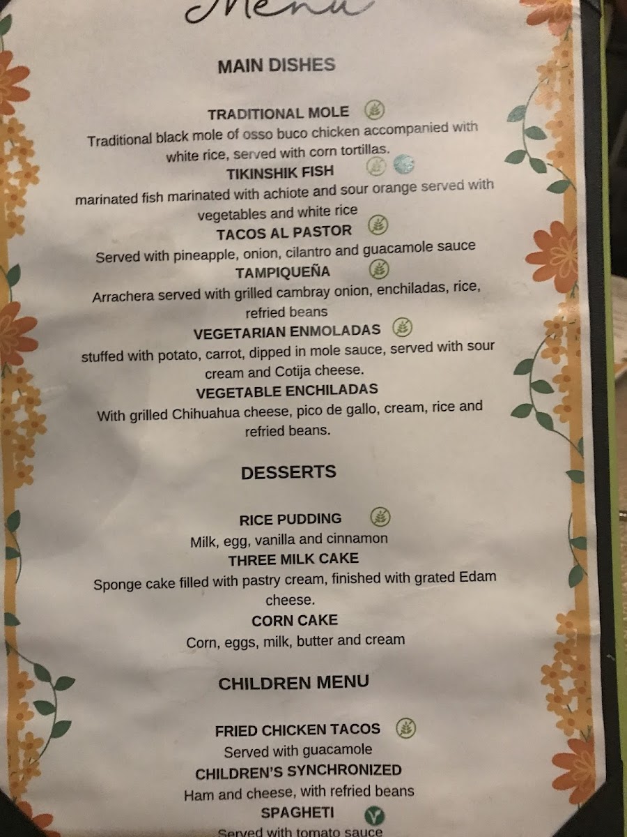 Sunscape Sabor Cozumel gluten-free menu