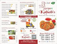 Soya Kabab's menu 1