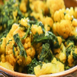 Cauliflower and Spinach