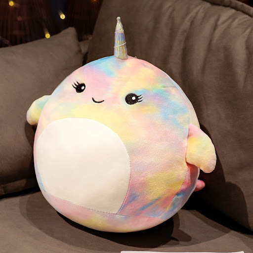 Title 7, Girls Sleeping Pillow Rainbow Doll Cute Plush T...