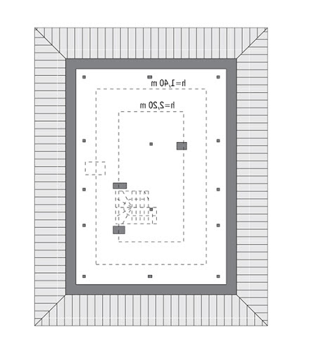 Piasek pustyni - M212 - Rzut poddasza do indywidualnej adaptacji (47,5 m2 powierzchni użytkowej)