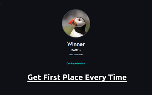 Winner Get First Place Every Time 