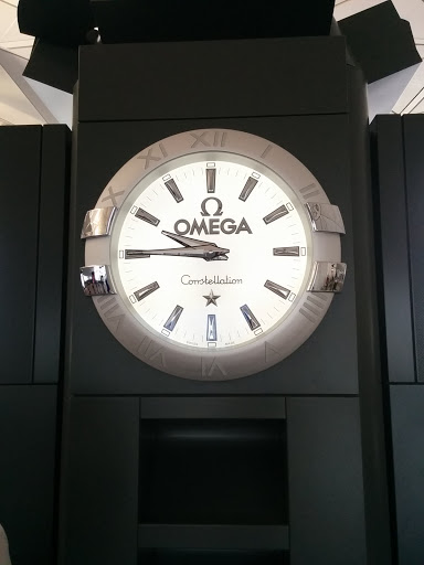 Omega Clock at HK Airport