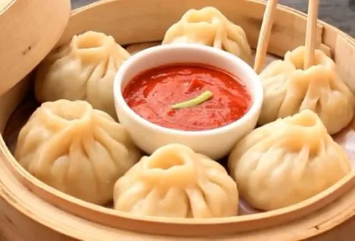 Chicken Steamed Momos [10 Pieces]