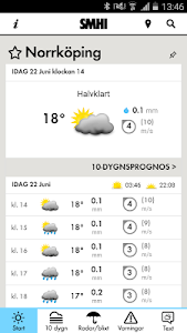 SMHI Väder screenshot 0