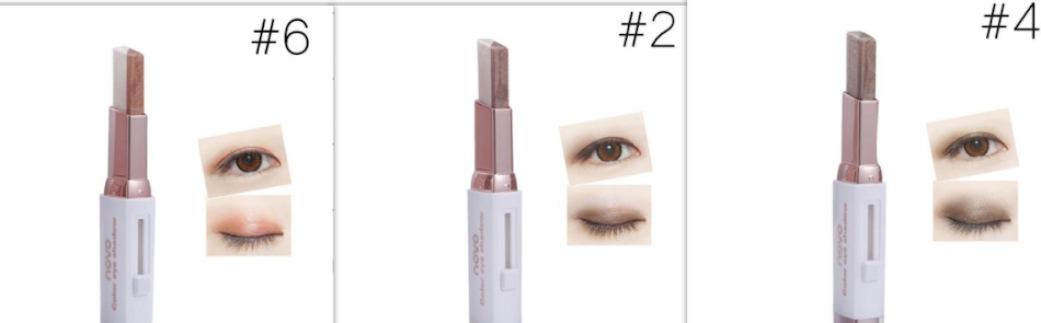 Stick de sombra para olhos com gradiente de duas cores. Aplicação fácil, esfumado perfeito e durabilidade para um olhar deslumbrante em minutos.