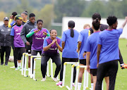 Banyana Banyana players attend the training camp at the University of Pretoria on Tuesday. 