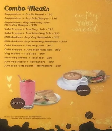 Golden Cafe menu 